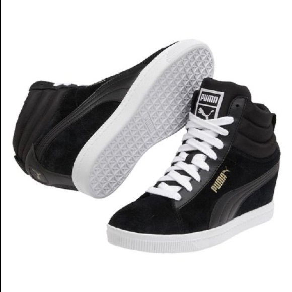 puma vikky wedge sneakers